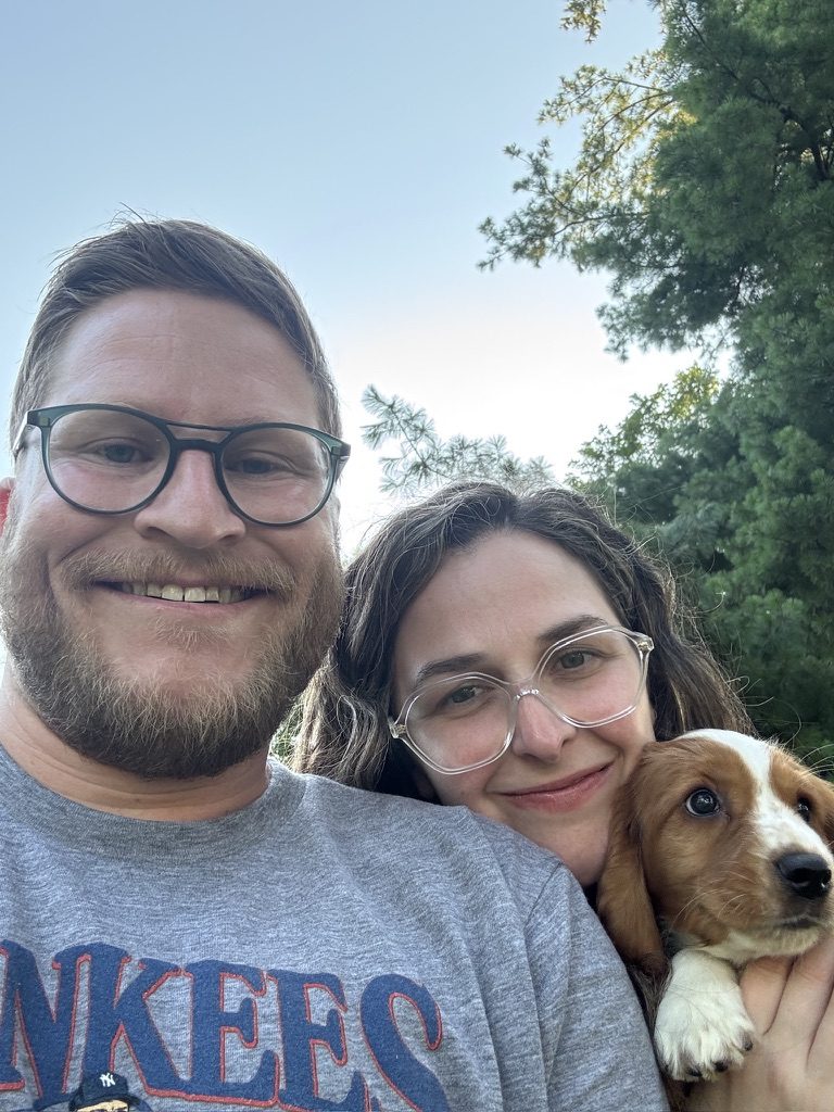 With Willow, the new puppy